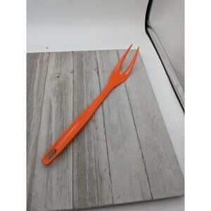 Foley Orange Nylon Plastic Meat Turning Fork 11"